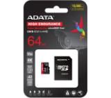ADATA 64GB MicroSDXC UHS-I U3 V30S High (with adapter)