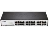 D-Link 24-Port 10/100Mbps Fast Ethernet Unmanaged Switch, rack mountable