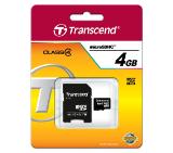 Transcend 4GB micro SDHC (with adapter, Class 4)