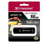 Transcend 16GB JETFLASH 750, USB 3.0, Black