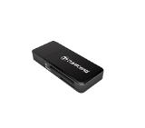 Transcend SD/microSD Card Reader, USB 3.0/3.1 Gen 1, Black