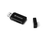 Transcend SD/microSD Card Reader, USB 3.0/3.1 Gen 1, Black