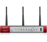ZyXEL USG20W-VPN Firewall, 802.11ac/n Wireless (3x3/80MHz), 10x VPN (IPSec/L2TP), up to 15 SSL (5 included), 1x WAN, 1x SFP, 4x LAN/DMZ, 1x USB port, Optional: Content Filtering, Antispam (licenses)
