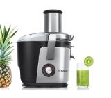 Bosch MES4010, Centrifugal juicer 1200 W, 3 speeds, 3 lt pulp container, 1.5 ltr juice container & foam separator, XXL feeding tube (84 mm), ceramic knife, electropolished stainless steel sieve, die-cast aluminum body and clamps, juice outlet with drip-s