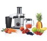 Bosch MES4000, Centrifugal juicer 1000 W, 2 speeds, 3 lt pulp container, 1.5 ltr juice container & foam separator, XXL feeding tube (84 mm), ceramic knife, electropolished stainless steel sieve, die-cast aluminum body and clamps, juice outlet with drip-s