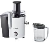 Bosch MES25A0, Centrifugal juicer 700 W, 2 speeds, 2 lt pulp container, 1.25 ltr juice container & foam separator, XL feeding tube (73 mm), ceramic knife, s/s sieve, plastic body, die-cast aluminum clamps, juice outlet with drip-stop and made of stainles
