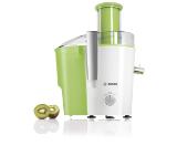 Bosch MES25G0, Centrifugal juicer 700 W, 2 speeds, 2 lt pulp container, 1.25 ltr juice container & foam separator, XL feeding tube (73 mm), ceramic knife, s/s sieve, plastic body, die-cast aluminum clamps, juice outlet with drip-stop and made of stainles