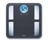 Beurer BF 195 diagnostic bathroom scale; round LCD display; Weight, body fat, body water, muscle percentage, bone mass, AMR calorie display; 180 kg