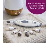 Beurer MP 41 Manicure/pedicure set, 7 attachments, 2 speed levels, LED light, storage case