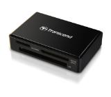 Transcend All-in-1 Multi Memory Card Reader, USB 3.0/3.1 Gen 1, Black