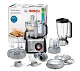 BOSCH MC812M844, Food processor, MultiTalent 8, 1250 W, add.Tritan blender, Citrus press, Dough Tool, Whisk, Black -Brushed stainless steel
