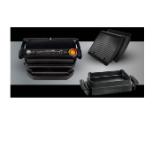 Tefal GC714834, Optigrill+ Black Snacking, 600cm2 cooking surface, snacking tray, automatic cooking sensor, 6 automatic programs, 4 adjustable temp., cooking level indicator, non-stick die-cast alum. Plates