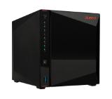 Asustor AS5304T, 4-Bay NAS, Intel Celeron J4105 Quad-Core 1.5 GHz (burst up 2.5 GHz), 4 GB SO-DIMM DDR4, 4x 2.5"/3.5" SATA3 HDD or SSD, 2x 2.5 GbE, 3x USB 3.2 Gen 1 Type A, WOW (Wake on WAN), WOL, System Sleep Mode, AES-NI hardware encryption