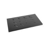 Lanberg 19" fixed shelf 1U / 465x300mm, max load capacity up to 120kg, black