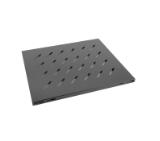 Lanberg 19" fixed shelf 1U / 465x500mm, max load capacity up to 120 kg, black