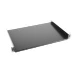Lanberg 19" fixed shelf 1U / 483x315mm, max load capacity up to 25 kg, black