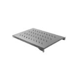 Lanberg 19" fixed shelf 1U / 483x750mm, max load capacity up to 25 kg, black