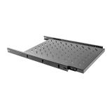 Lanberg 19" sliding shelf 1U / 465x750mm, max load capacity up to 60kg, black