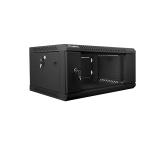 Lanberg rack cabinet 19" wall-mount 4U / 600x450 for self-assembly (flat pack), black