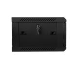 Lanberg rack cabinet 19" wall-mount 4U / 600x450 for self-assembly (flat pack), black