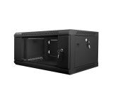 Lanberg rack cabinet 19" wall-mount 4U / 600x450 for self-assembly (flat pack), black