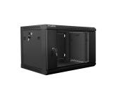 Lanberg rack cabinet 19" wall-mount 6U / 600x450 for self-assembly (flat pack), black