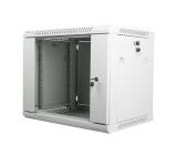 Lanberg rack cabinet 19" wall-mount 9U / 600x450 for self-assembly (flat pack), grey