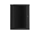 Lanberg rack cabinet 19" wall-mount 18U / 600x450 for self-assembly (flat pack), black