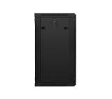 Lanberg rack cabinet 19" wall-mount 18U / 600x450 for self-assembly (flat pack), black