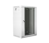 Lanberg rack cabinet 19" wall-mount 18U / 600x450 for self-assembly (flat pack), grey