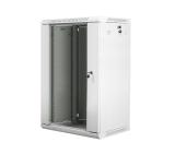 Lanberg rack cabinet 19" wall-mount 18U / 600x450 for self-assembly (flat pack), grey