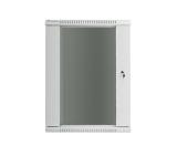 Lanberg rack cabinet 19" wall-mount 18U / 600x450 for self-assembly (flat pack), grey