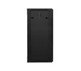 Lanberg rack cabinet 19" wall-mount 22U / 600x450 for self-assembly (flat pack), black