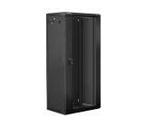 Lanberg rack cabinet 19" wall-mount 27U / 600x450 for self-assembly (flat pack), black