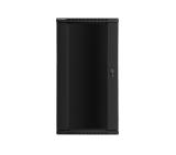 Lanberg rack cabinet 19" wall-mount 27U / 600x450 for self-assembly (flat pack), black