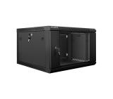 Lanberg rack cabinet 19" wall-mount 6U / 600x600 for self-assembly (flat pack), black
