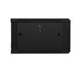 Lanberg rack cabinet 19" wall-mount 6U / 600x600 for self-assembly (flat pack), black