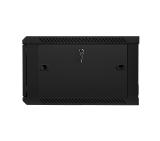 Lanberg rack cabinet 19" wall-mount 6U / 600x600 for self-assembly (flat pack), black