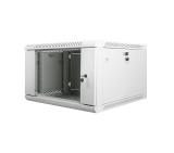 Lanberg rack cabinet 19" wall-mount 6U / 600x600 for self-assembly (flat pack), grey