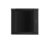 Lanberg rack cabinet 19” wall-mount 12U / 600x600 for self-assembly (flat pack), black