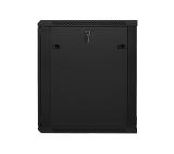 Lanberg rack cabinet 19" wall-mount 15U / 600x600 for self-assembly (flat pack), black