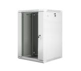 Lanberg rack cabinet 19" wall-mount 18U / 600x600 for self-assembly (flat pack), grey