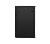 Lanberg rack cabinet 19" wall-mount 22U / 600x600 for self-assembly (flat pack), black