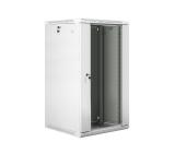 Lanberg rack cabinet 19" wall-mount 22U / 600x600 for self-assembly (flat pack), grey