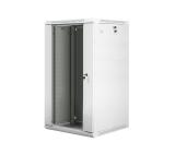 Lanberg rack cabinet 19" wall-mount 22U / 600x600 for self-assembly (flat pack), grey