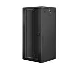 Lanberg rack cabinet 19" wall-mount 27U / 600x600 for self-assembly (flat pack), black