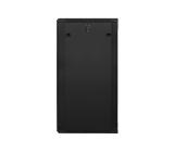 Lanberg rack cabinet 19" wall-mount 27U / 600x600 for self-assembly (flat pack), black