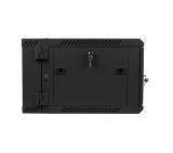 Lanberg rack cabinet 19" double-section wall-mount 6U / 600x600 for self-assembly (flat pack), black