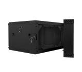 Lanberg rack cabinet 19" double-section wall-mount 6U / 600x600 for self-assembly (flat pack), black