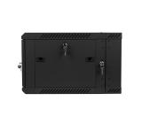 Lanberg rack cabinet 19" double-section wall-mount 6U / 600x600 for self-assembly (flat pack), black